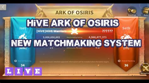 ark of osiris individual matchmaking rating